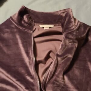 Women's Velvet Jacket in Purple